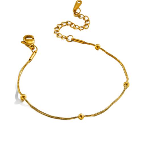 Edelstahl Schmuck Armband, 304 Edelstahl, 18K vergoldet, Modeschmuck & für Frau, Länge:ca. 16 cm, verkauft von PC