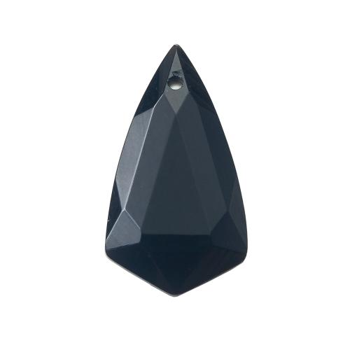 Pendentif obsidienne noire, DIY, noire, 16.50x6.36x29.60mm, Vendu par PC