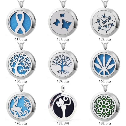 Perfume Locket Necklace, 304 Stainless Steel, fashion jewelry, more colors for choice, 30mm, Length:60 cm, Sold By PC