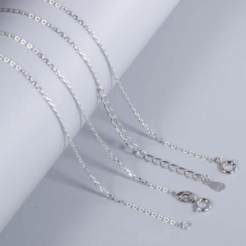 925 Sterling Silver Necklace Chain, cross chain & different size for choice, more colors for choice, Sold By PC
