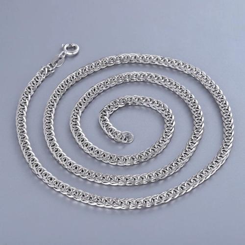 925 Sterling Silver Necklace Chain, chopin chain & different size for choice, more colors for choice, Sold By PC