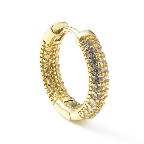 Cubic Zirconia Micro Pave Brass Earring, plated, fashion jewelry & micro pave cubic zirconia, more colors for choice, nickel, lead & cadmium free, 16.60x3.66x15.80mm, Sold By Pair