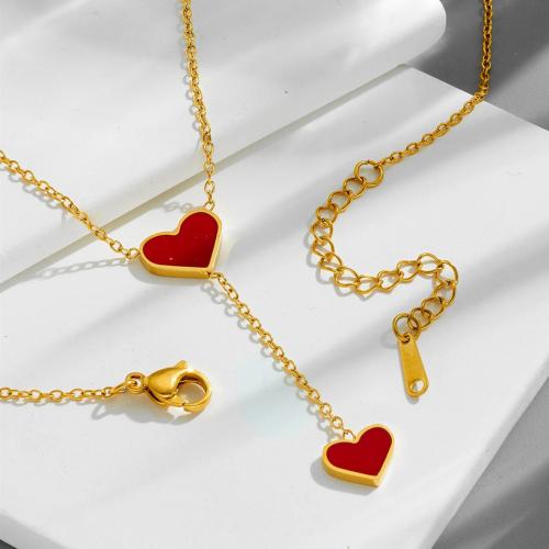 Fashion Stainless Steel Jewelry Sets, 304 Stainless Steel, plated, fashion jewelry & different styles for choice & for woman, golden, Length:Approx 41-50 cm, Sold By PC