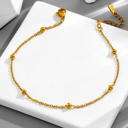 Stainless Steel Anklet, 304 Stainless Steel, plated, fashion jewelry & for woman, more colors for choice, Length:Approx 20 cm, Sold By PC