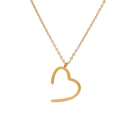 Collier de bijoux en acier inoxydable, Acier inoxydable 304, Placage, bijoux de mode & pour femme, plus de couleurs à choisir, Longueur:Environ 45 cm, Vendu par PC