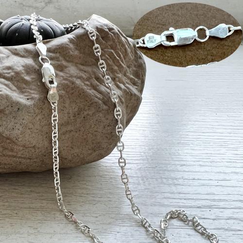 Cadena del collar de plata esterlina 925, Plata de ley 925, unisexo & diverso tamaño para la opción, más colores para la opción, Vendido por UD