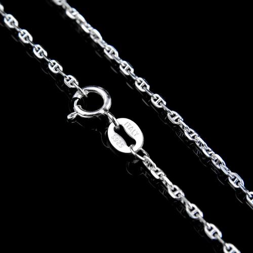 925 Sterling Silver Necklace Chain, different size for choice & for woman, more colors for choice, Sold By PC