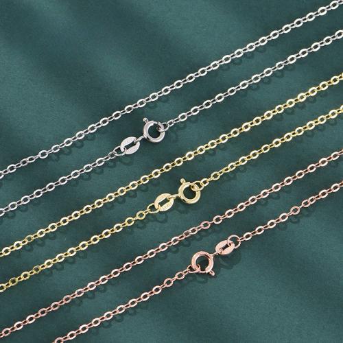 925 Sterling Silver Necklace Chain, cross chain & different size for choice, more colors for choice, Sold By PC