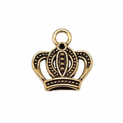 Tibetan Style Crown Pendants, plated, DIY & hollow, more colors for choice, Sold By PC