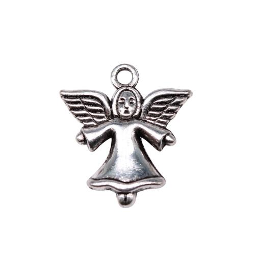 Character Tibetan Style Pendants, Angel, antique silver color plated, DIY, Sold By PC