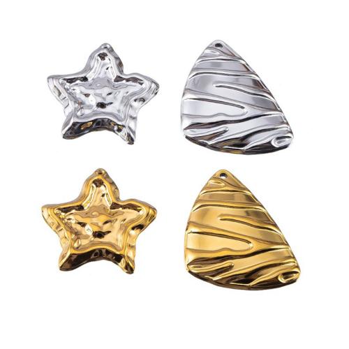 Stainless Steel Pendants, 304 Stainless Steel, plated, DIY & different styles for choice, more colors for choice, 5PCs/Bag, Sold By Bag