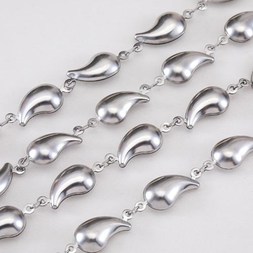 Stainless Steel Jewelry Chain, 304 Stainless Steel, plated, DIY, more colors for choice, 1m/Bag, Sold By Bag