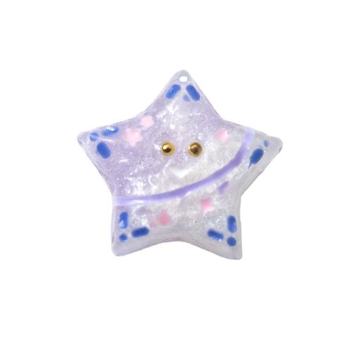 Resin Jewelry Beads, Star, DIY, more colors for choice, 17.70x9.70x15.80mm, Hole:Approx 1.2mm, Sold By PC