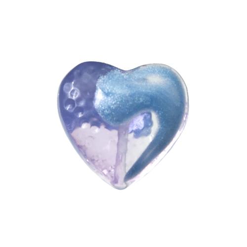 Resin Jewelry Beads, Heart, DIY, more colors for choice, 16.75x11x15.80mm, Hole:Approx 1.2mm, Sold By PC