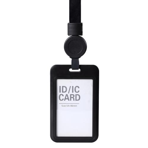 Plastic Card Holder, Rectangle, Unisex & different styles for choice, black, Sold By PC