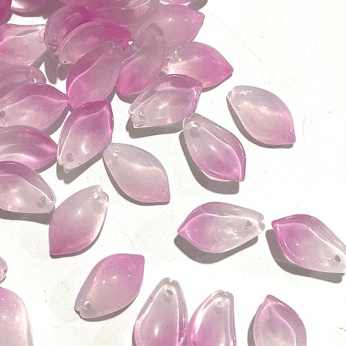 Lampwork Beads, petals, stoving varnish, DIY, more colors for choice, 10x17mm, Sold By PC