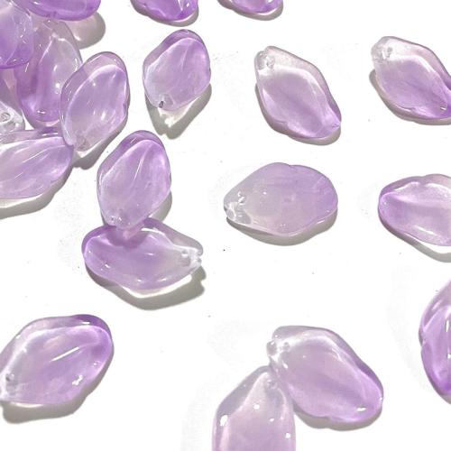 Lampwork Beads, petals, DIY, Random Color, 13x20mm, Sold By PC