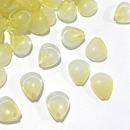 Lampwork Beads, petals, DIY, Random Color, 10x12mm, Sold By PC