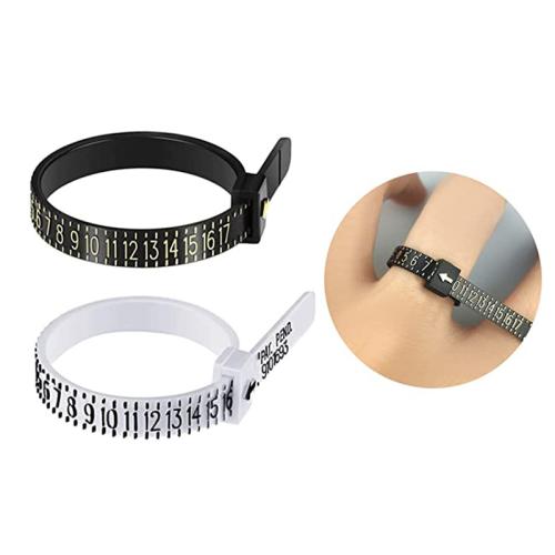 Cuero de PU Herramientas de medición de anillos, diferentes estilos para la opción, longitud:aproximado 4.6 Inch, Vendido por UD