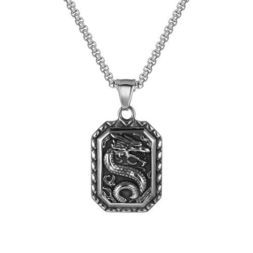 Stainless Steel Pendants, 304 Stainless Steel, plated, fashion jewelry & different styles for choice & for man, original color, Length:Approx 60 cm, Sold By PC