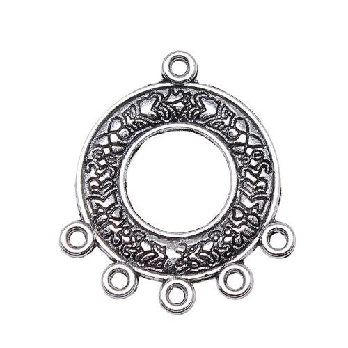 Tibetan Style Connector, antique silver color plated, DIY & hollow, Sold By PC