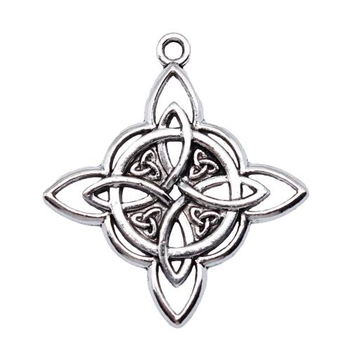 Tibetan Style Pendants, plated, DIY & hollow, more colors for choice, 38x34mm, Sold By PC