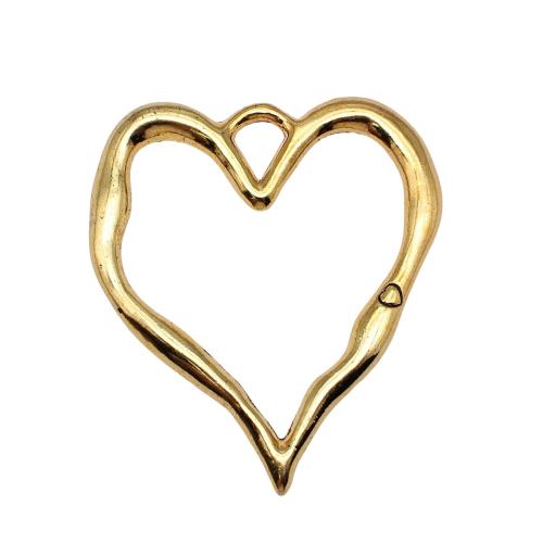 Tibetan Style Heart Pendants, plated, DIY & hollow, more colors for choice, Sold By PC