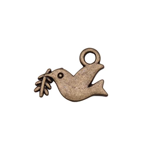 Tibetan Style Animal Pendants, Dove, plated, DIY, more colors for choice, Sold By PC