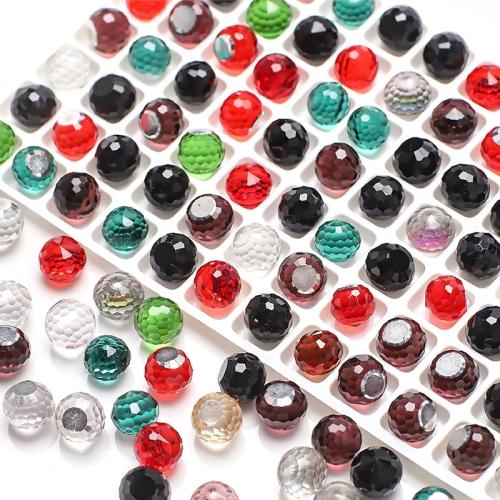 Abalorios de Cristal, Vidrio, Esférico, Bricolaje & diverso tamaño para la opción & facetas, color mixto, Vendido por UD