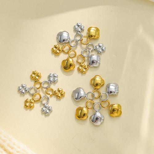 Stainless Steel Pendants, 304 Stainless Steel, petals, plated, DIY, more colors for choice, 10PCs/Bag, Sold By Bag