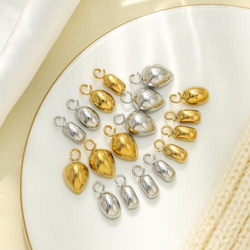 Stainless Steel Pendants, 304 Stainless Steel, plated, DIY, more colors for choice, 10PCs/Bag, Sold By Bag
