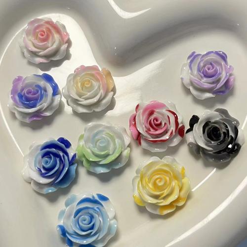 Resin Cell Phone DIY Kit, Rose, enamel, Random Color, 20x20mm, Sold By PC