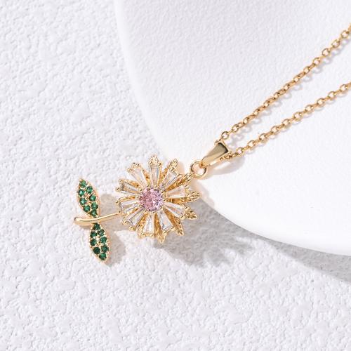 Collier de bijoux en acier inoxydable, Acier inoxydable 304, Placage, rotatif & styles différents pour le choix & pour femme & avec strass, doré, Longueur:Environ 41-50 cm, Vendu par PC
