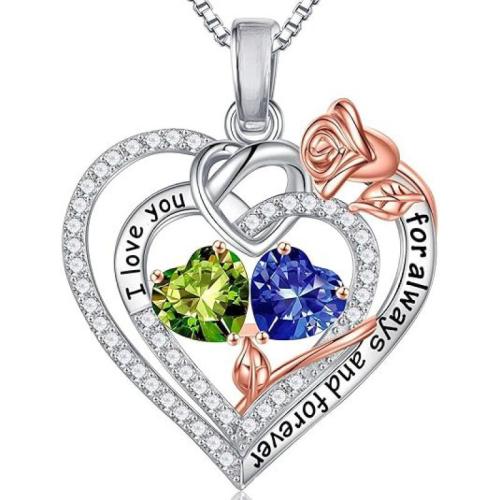 Brass Necklace, plated, for woman & with rhinestone & hollow, more colors for choice, Length:Approx 41-50 cm, Sold By PC