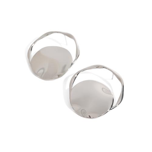 Stainless Steel Stud Earrings, 304 Stainless Steel, plated, fashion jewelry & for woman & hollow, original color, Sold By Pair