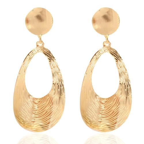 Tibetan Style Drop Earrings, fashion jewelry & for woman, golden, Sold By Pair