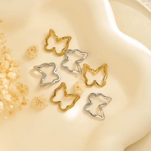 304 Stainless Steel Pendant, Butterfly, plated, DIY, more colors for choice, 10PCs/Bag, Sold By Bag