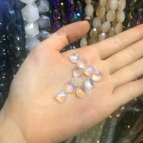 Lampwork Beads, Shell, DIY, Random Color, 8x10mm, Sold By PC