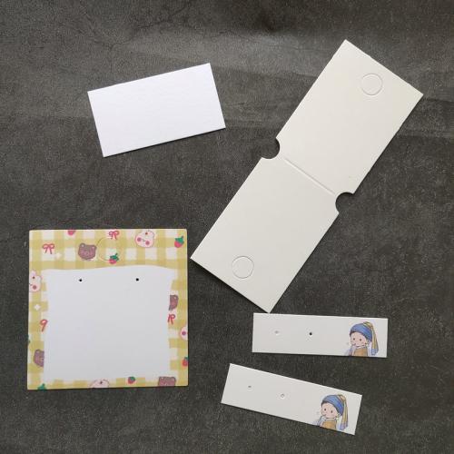 Paper Earring Card, different styles for choice, 100PCs/Set, Sold By Set