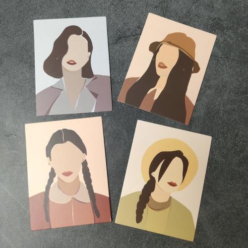 Paper Earring Card, Rectangle, printing, more colors for choice, 100PCs/Set, Sold By Set