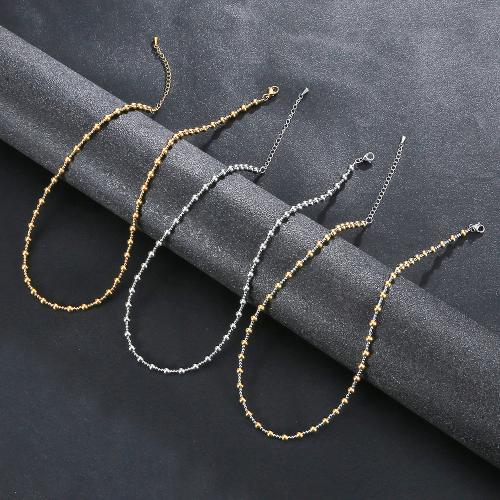 304 Stainless Steel Necklace, gold color plated, fashion jewelry, more colors for choice, Sold By PC