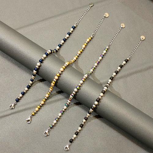 Stainless Steel Jewelry Bracelet, 304 Stainless Steel, gold color plated, fashion jewelry, more colors for choice, Sold By PC