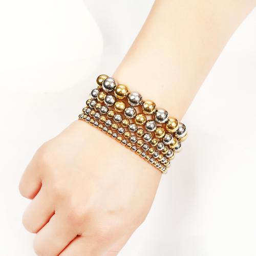 Stainless Steel Jewelry Bracelet, 304 Stainless Steel, gold color plated, fashion jewelry, more colors for choice, Sold By PC