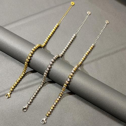 Stainless Steel Jewelry Bracelet, 304 Stainless Steel, gold color plated, fashion jewelry, more colors for choice, Sold By PC