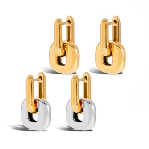 304 Stainless Steel Drop Earring, plated, fashion jewelry & for woman & hollow, more colors for choice, Sold By Pair