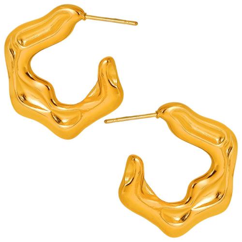 Acier inoxydable 304 boucle d oreille dormeuse, Placage, bijoux de mode & pour femme, plus de couleurs à choisir, Vendu par paire