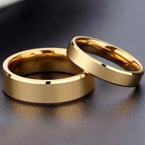 Stainless Steel Finger Ring, 304 Stainless Steel, plated, fashion jewelry, golden, 10Pairs/Bag, Sold By Bag