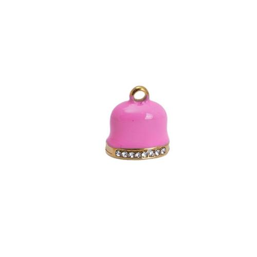 Stainless Steel Pendants, 304 Stainless Steel, plated, DIY & enamel & with rhinestone, more colors for choice, 10PCs/Bag, Sold By Bag