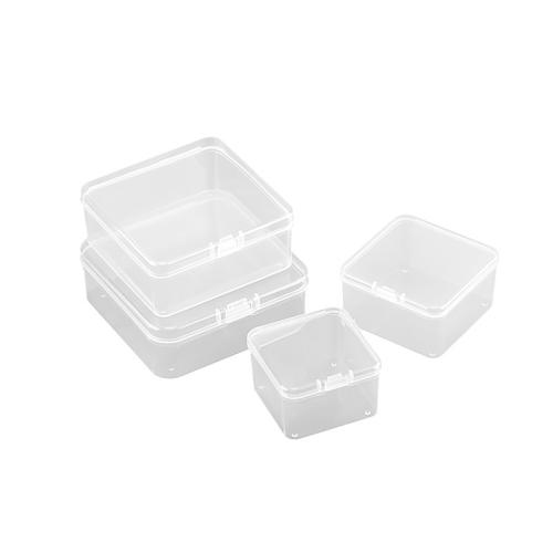 Polypropylene(PP) Storage Box, Square, dustproof & different size for choice, white, Sold By PC