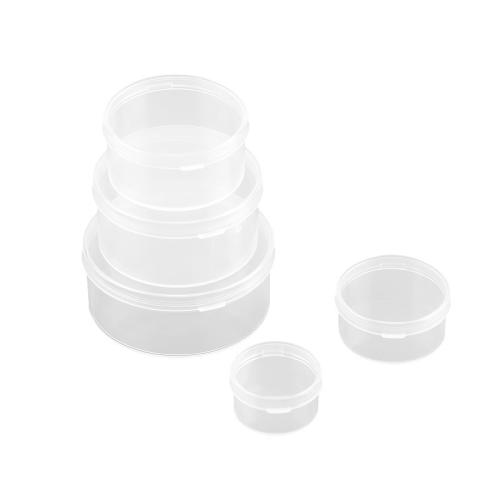 Polypropylene(PP) Storage Box, Round, dustproof & different size for choice, clear, Sold By PC